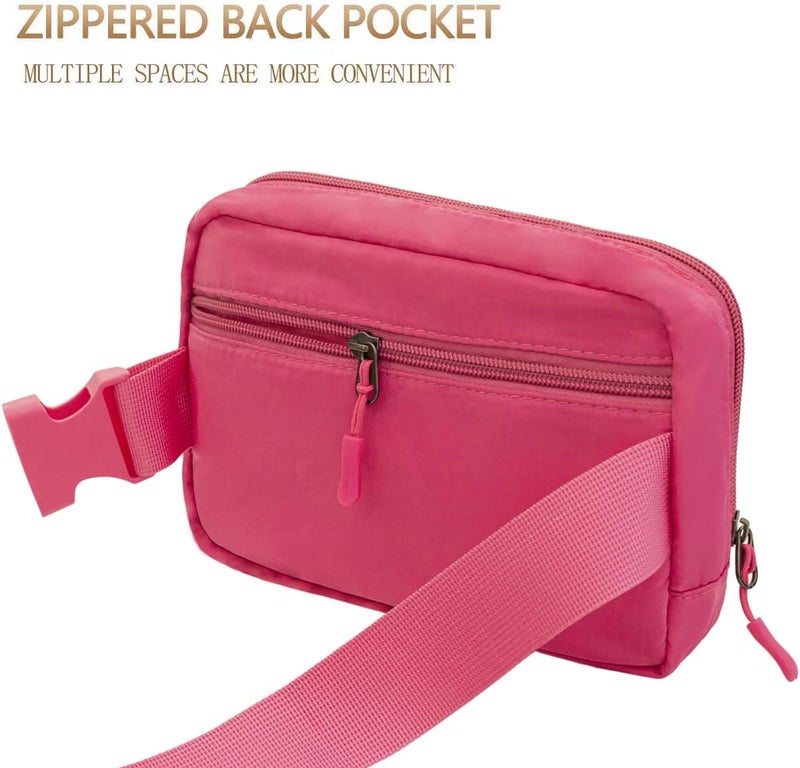 WITROMAN Belt bag Fanny pack crossbody bags for women Everywhere belt bag (ROSY) - Image 5